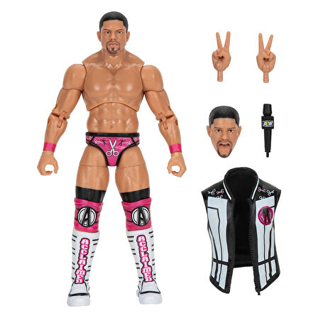 Jazwares AEW Karakterleri Model Aksiyon Figürler S14 Anthony Bowens 127