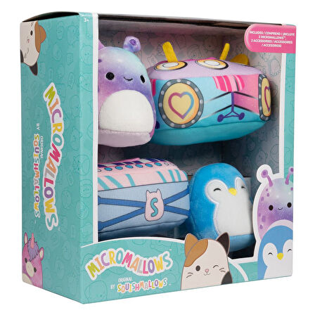 Squishmallows Micromallows 2 Figür + 2 Aksesuar Seti MM0016
