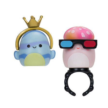 Squishmallows Squish-a-longs 8 Figür + Yüzük Set Seri 2 AL0025