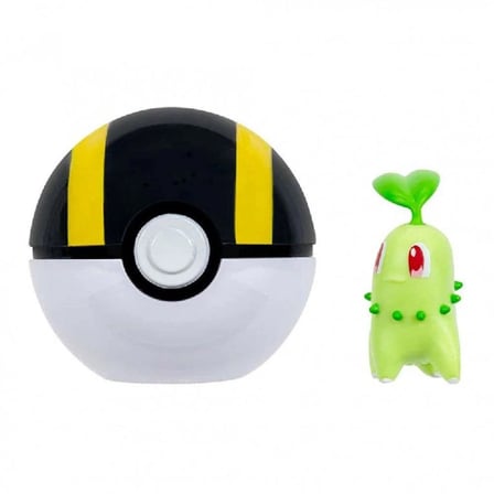 Pokemon Clip 'N' Go Poke Ball ve Chikorita Figür PKW4163