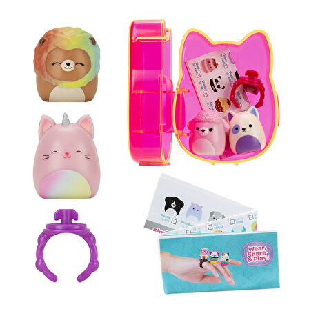Squishmallows Squish-a-longs 2 Figür + Yüzük Sürpriz Paket Seri 2 AL0048-S2