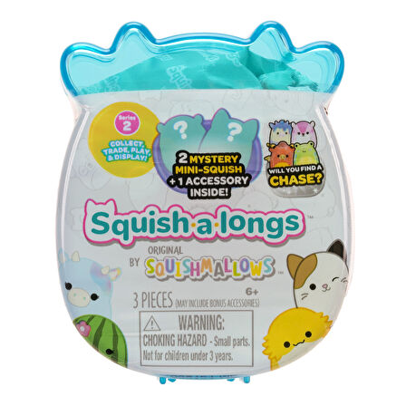 Squishmallows Squish-a-longs 2 Figür + Yüzük Sürpriz Paket Seri 2 AL0048-S2