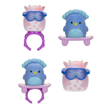 Squishmallows Squish-a-longs 14 Figür + Yüzük Set Seri 2 AL0066