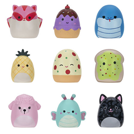 Squishmallows Squish-a-longs 3 Figür + Yüzük Çantalı Sürpriz Paket Seri 2 AL0075