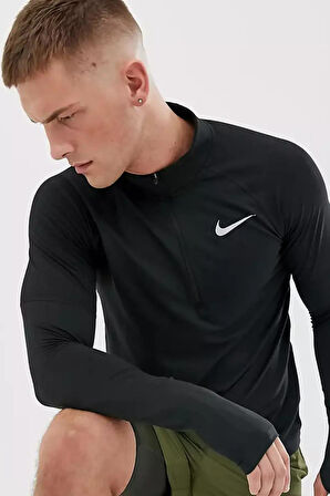 Nike Dri-Fit Running Half Zip Erkek Çeyrek Fermuar Antreman Üstü