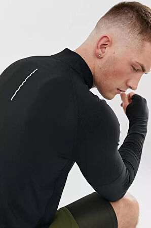 Nike Dri-Fit Running Half Zip Erkek Çeyrek Fermuar Antreman Üstü