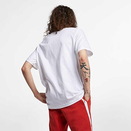 Nike M Nsw Club Tee Erkek Beyaz T-shirt - AR4997-1