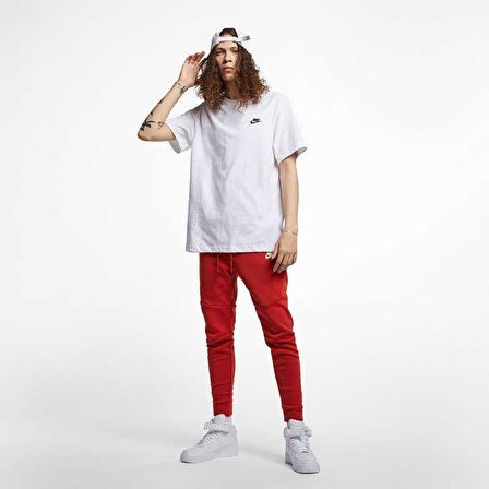 Nike M Nsw Club Tee Erkek Beyaz T-shirt - AR4997-1