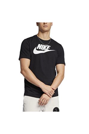 Nike M Nsw Tee Icon Futura Erkek Siyah T-shirt - A