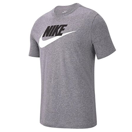 Nike M Nsw Tee Icon Futura Erkek Gri T-shirt - AR5