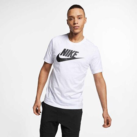 Nike M Nsw Tee Icon Futura Erkek Beyaz T-shirt - A