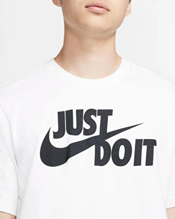 Nike M Nsw Tee Just Do It Swoosh Erkek Beyaz T-shi