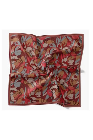 Soft Eşarp Painterly Floral Kırmızı