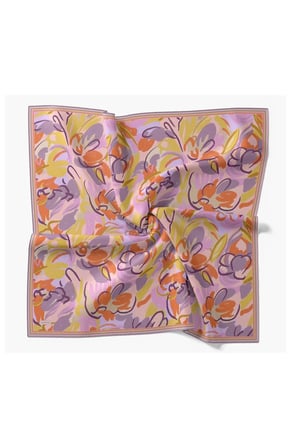 Soft Eşarp Painterly Floral Lila