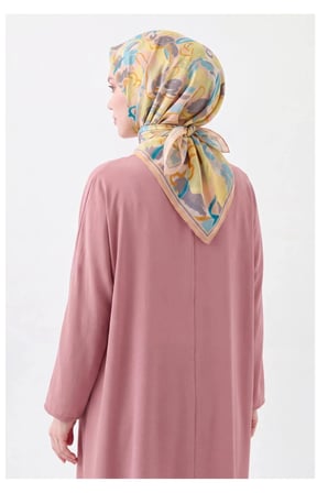 Soft Eşarp Painterly Floral Sarı