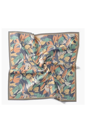 Soft Eşarp Painterly Floral İndigo