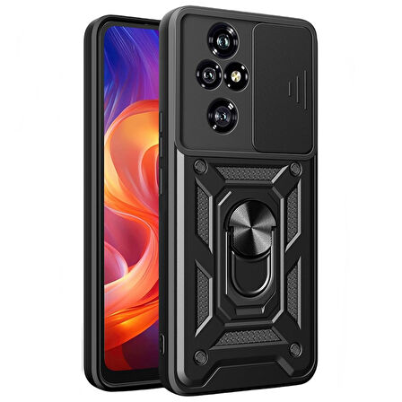 Gpack Honor 200 Pro Kılıf Pars Sürgülü Vega Yüzüklü Sert Silikon