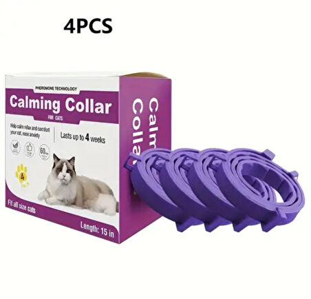 Calming Collars Cat Sakinleştirici Kedi Boyun Tasması 4'lü Paket