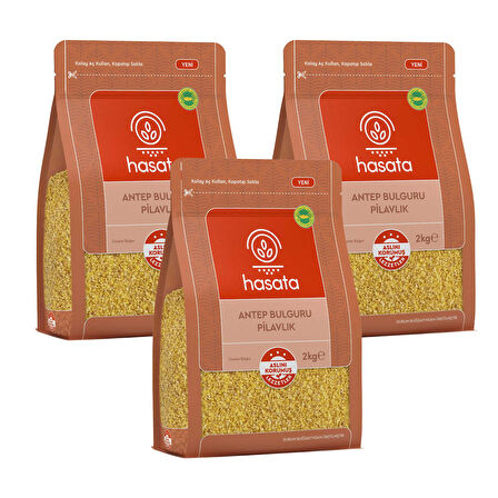 Hasata Pilavlık Antep Bulguru 2 kg x 3 Adet