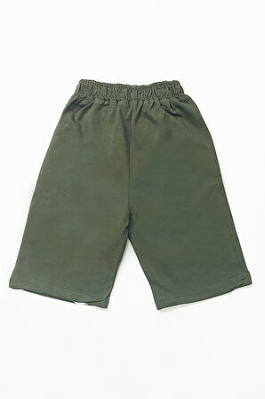 ERKEK ÇOCUK ŞORTLU TAKIM BASKILI BİSİKLET YAKA CEPLİ F8