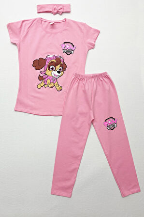 KIZ ÇOCUK TAYTLI TAKIM SAÇ BANDI HEDİYELİ BASKILI C64