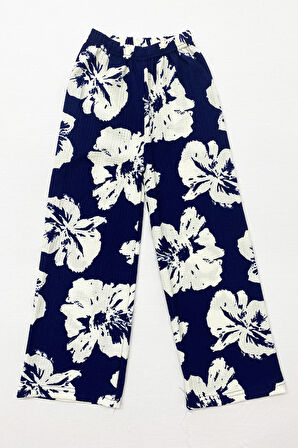 KIZ ÇOCUK ALT GENİŞ PAÇA DESENLİ B76