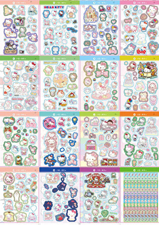 Hello Kitty Temalı Sticker Kitapçığı (GGK-PM006)