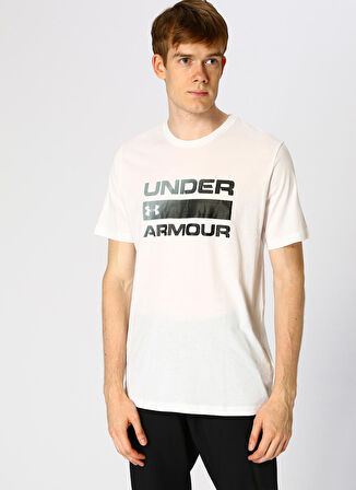 Under Armour Beyaz Erkek T-Shirt 1329582-100 UA TEA