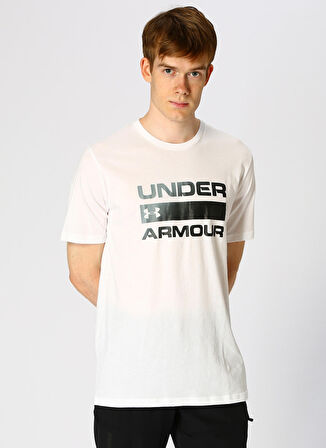 Under Armour Beyaz Erkek T-Shirt 1329582-100 UA TEA