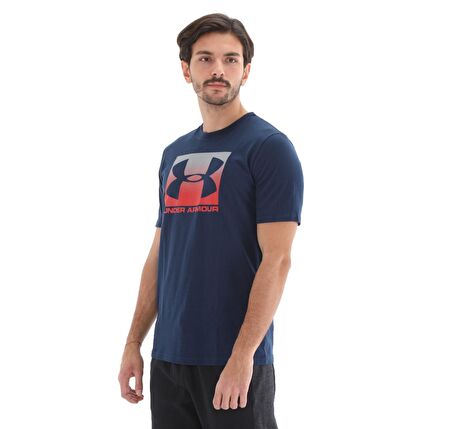 A1329581-408-408 Under Armour Ua Boxed Sportstyle Ss-Nvy Erkek T-Shirt Lacivert