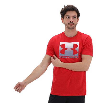 A1329581-600-600 Under Armour Ua Boxed Sportstyle Ss-Red Erkek T-Shirt Kırmızı