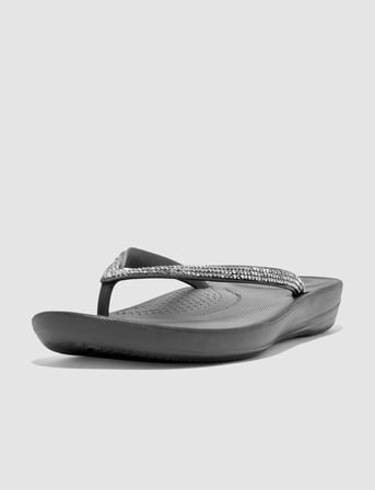 FitFLop FitFlop IQUSHION SPARKLE R08 Siyah Kadın Parmak Arası Terlik