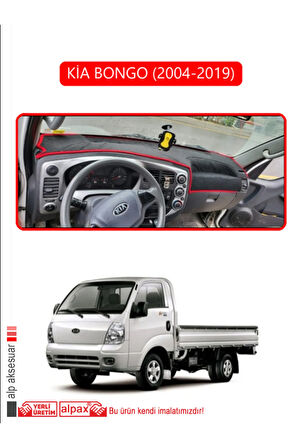 Kia Bongo 2004-2019 Torpido Koruma  Halısı -  Kırmızı Kenar