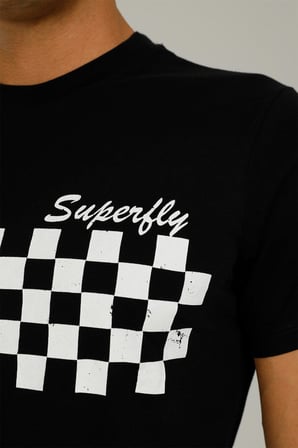 22540-MEN TSHIRT BLACK WH Beyaz Erkek Kısa Kol T-Shirt