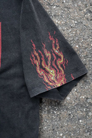 West Coast Choppers  '' Hot Road'' Oversize Yıkamalı T-shirt