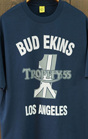 Triumph Bud Ekins Oversize Kısa Kollu Koyu Lacivert Tshirt