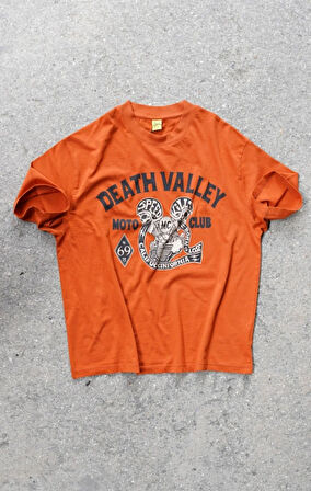 Death Valley Oversize Unisex Turuncu Tişört