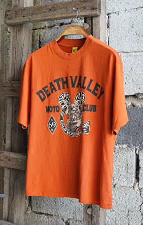 Death Valley Oversize Unisex Turuncu Tişört