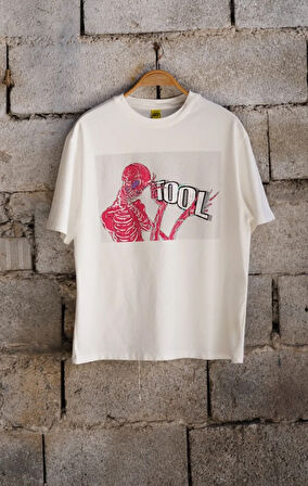 TOOL "Los Angeles Anatomy" Unisex Off White Kısa Kol Tişört