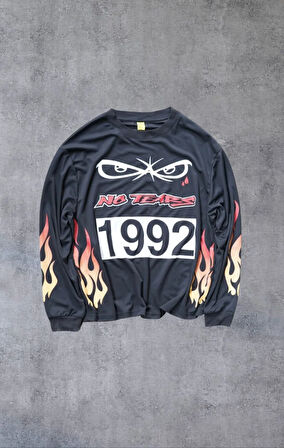 No Tears BMX Street Uzun Kol Siyah Forma