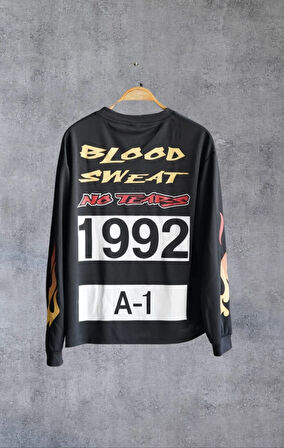 No Tears BMX Street Uzun Kol Siyah Forma