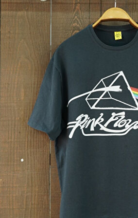 Pink Floyd Dark Side of the Moon Oversize Kısa Kollu Siyah Tişört