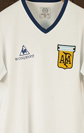 Retro Diege Maradona Off White Regular Fit Arjantin Futbol Forması 1982-1986