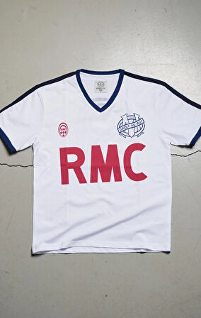 Olympique Marseille Jersey Beyaz Futbol Forması 1984/85