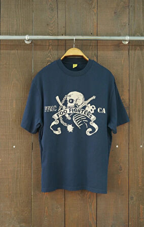 Foo Fighters San Fernando Oversize Kısa Kollu Koyu Lacivert Tshirt