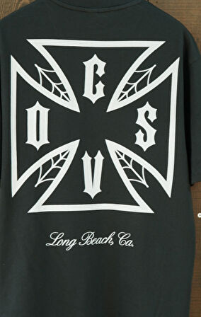 Long Beach Visual Studio Gothic Oversize Kısa Kol Tshirt