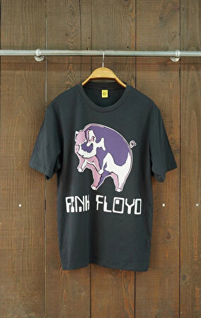 Pink Floyd "Flying Pig" Retro Rock Regular Fit Kısa Kol Tshirt