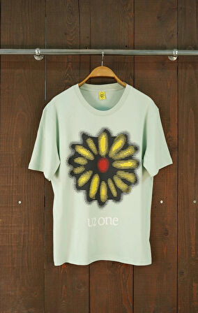 U2 One Regular Fit Mint Kısa Kollu Tshirt