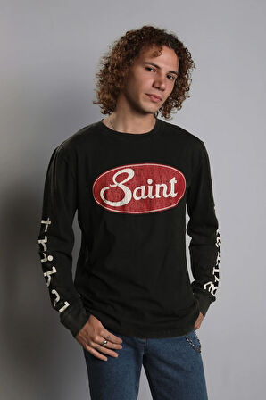 " Saint Raging Tribal " Vintage Long Sleeve T-shirt