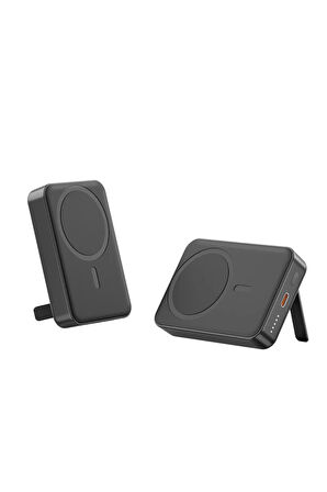 Siyah renk Magsafe Kablosuz Powerbank Battery Xiaomi-İphone-samsung uyumlu(15W + 20W PD 10000 MAh)